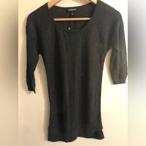 Express Grey Black Half Sleeve Tunic | NWOT